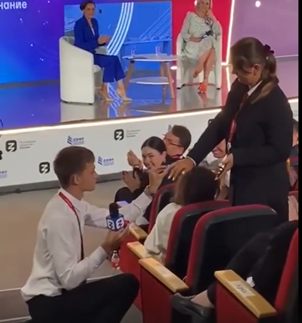 Кадр из видео, снятого участниками встречи