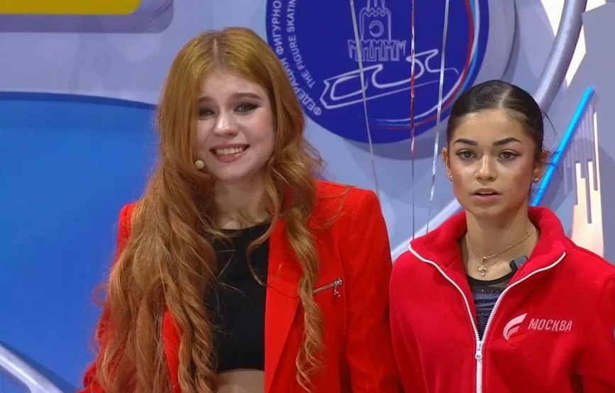 Александра Трусова поддерживала команду Москвы. Фото: соцсети