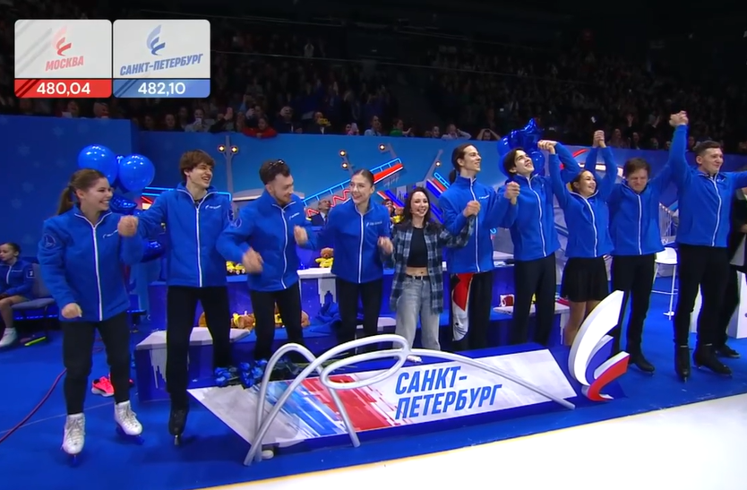 Санкт-Петербург - победитель командного чемпионата России по прыжкам. Фото: Первый канал