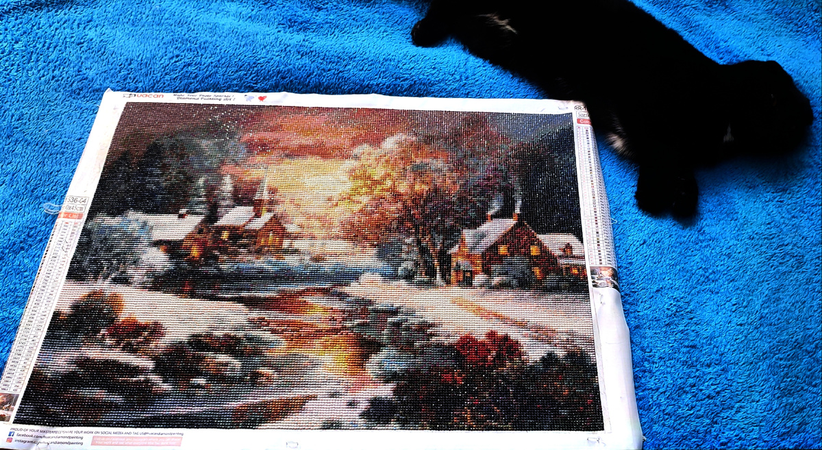 Вот и всё, картина собрана. Размер картины 60*45 