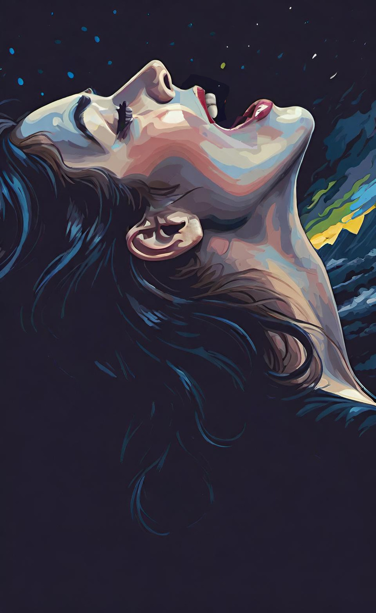 Безответные небеса. Иллюстрация создана с помощью нейросети DreamAI и программы Photoshop.