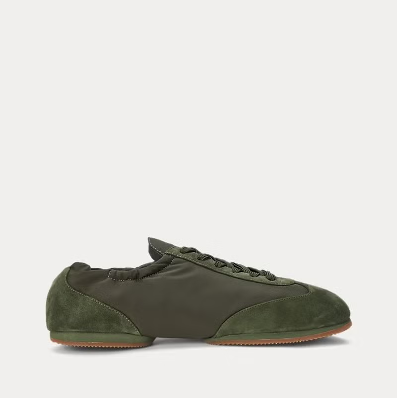 Замшевые кроссовки -  Ralph Lauren Pony Ballerina Sneaker