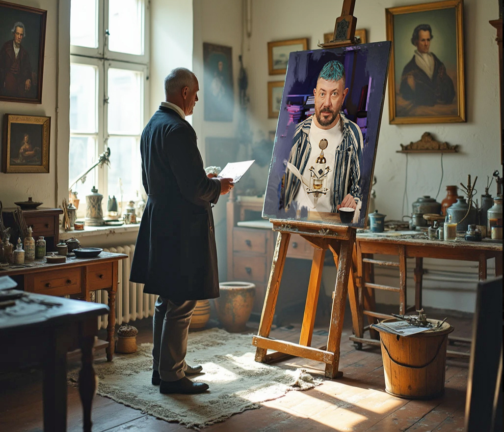 В мастерской художника