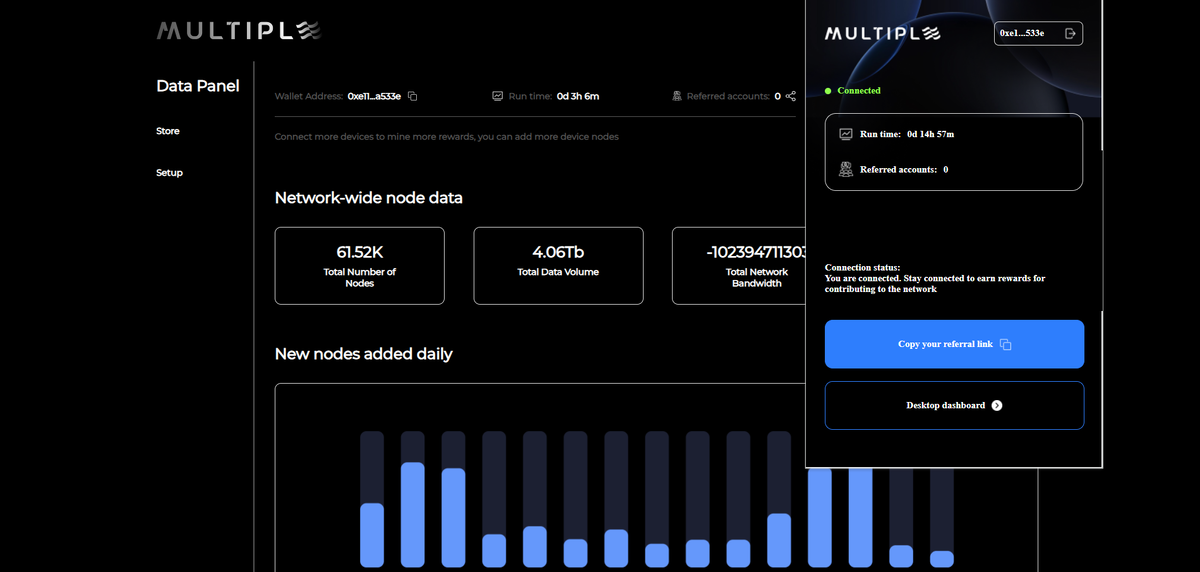 Работающее расширение Multiple Network