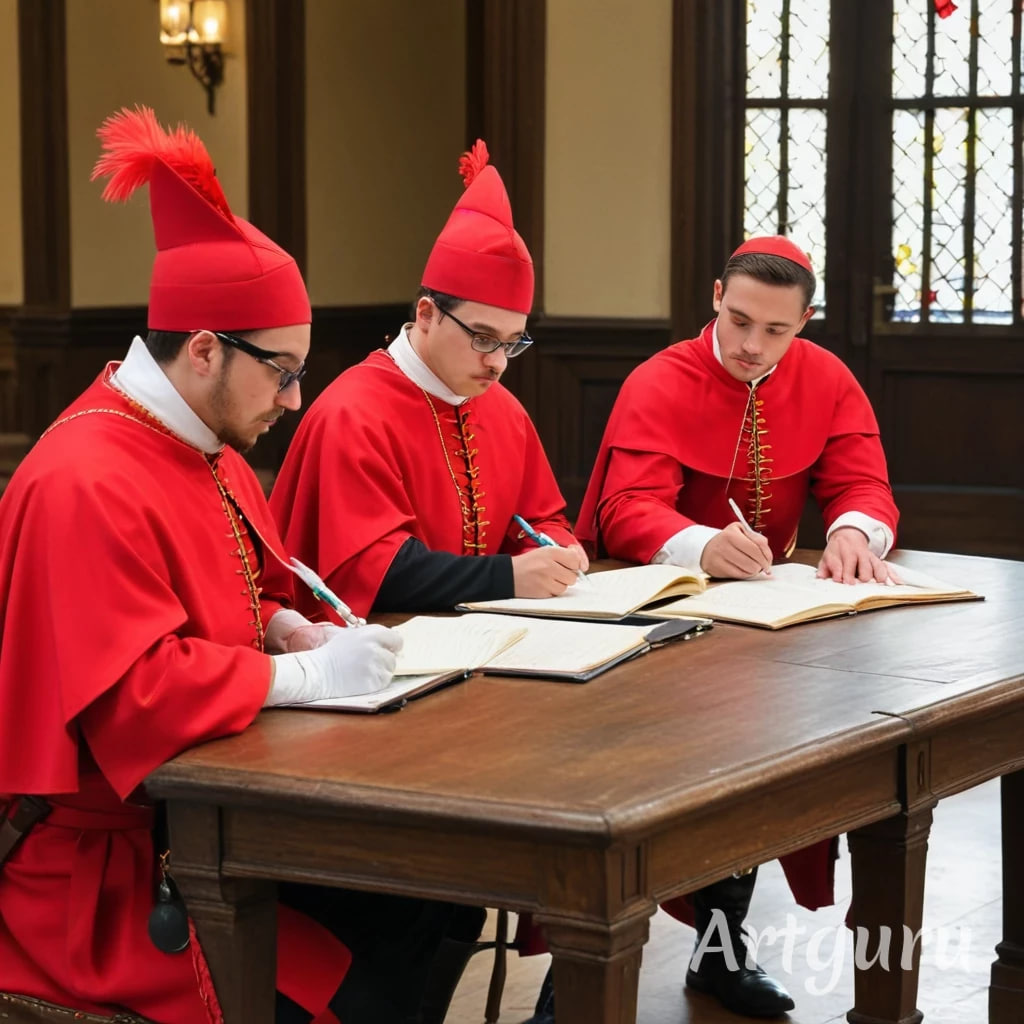 Мушкетеры пишут контрольную работу по теме "Двусоставное предложение" 