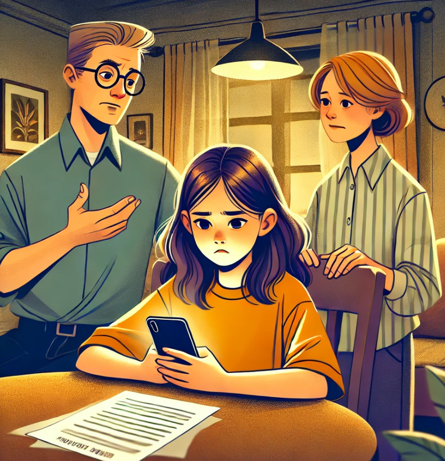 Забрать телефон как наказание для ребенка. 