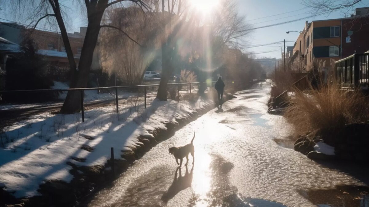 Синоптики рассказали, когда выпадет снег в Москве. Источник: изображение Midjourney