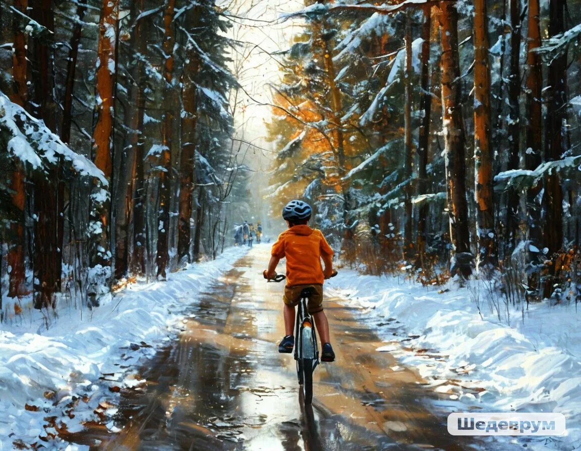 Мальчик на велосипеде