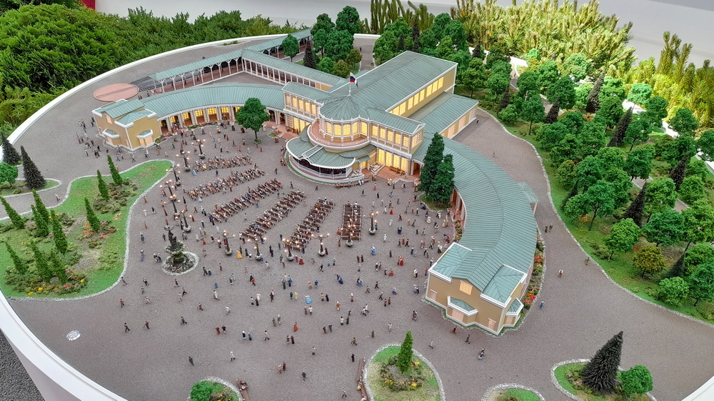 Воксал в Павловском парке. Проекта воссоздания воксала, макет, выполненный на 3D-принтере.