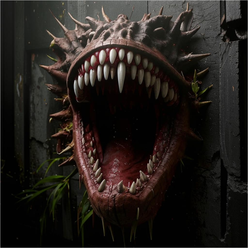 Существо, извивающееся и черное как смоль 