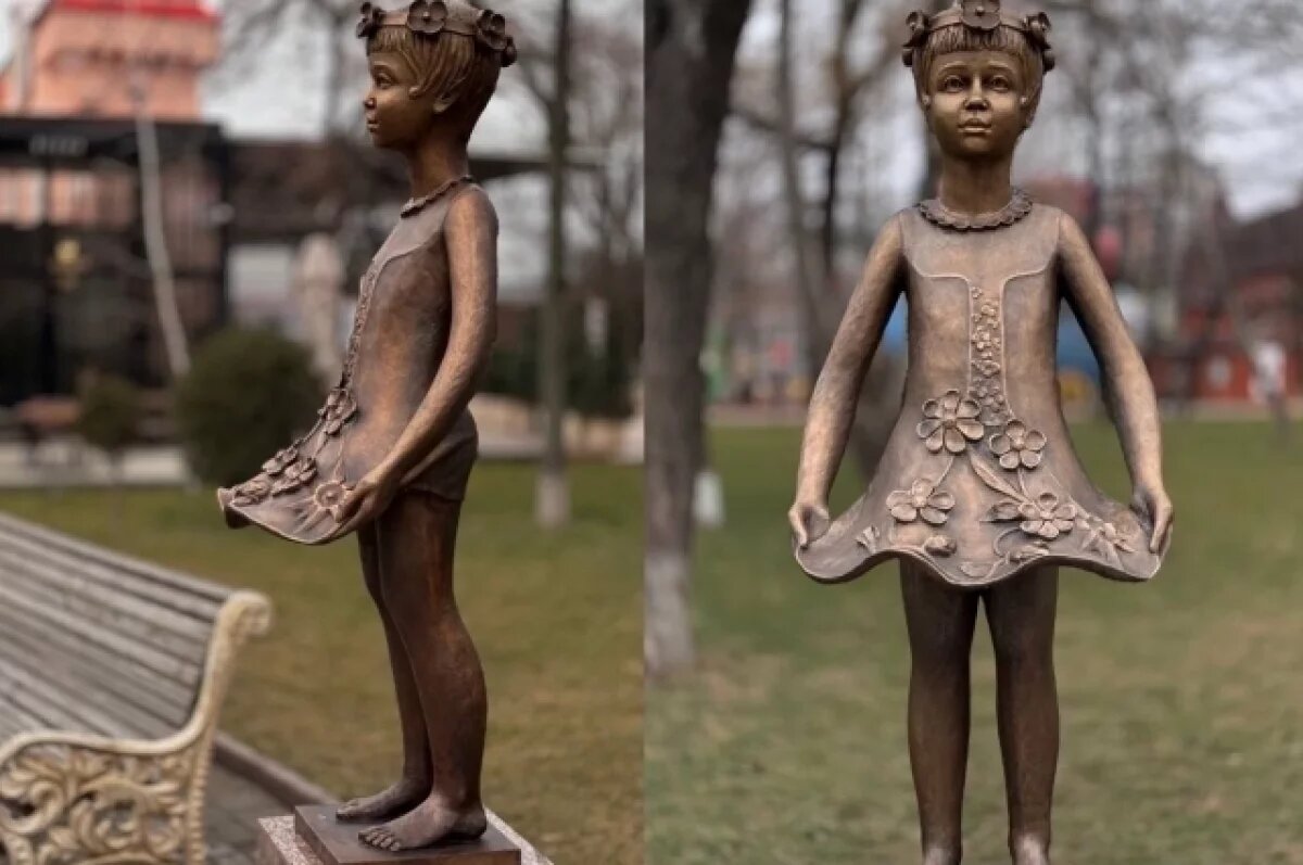    Мэрия Махачкалы заменила скандальную скульптуру «Девочка с цветами»