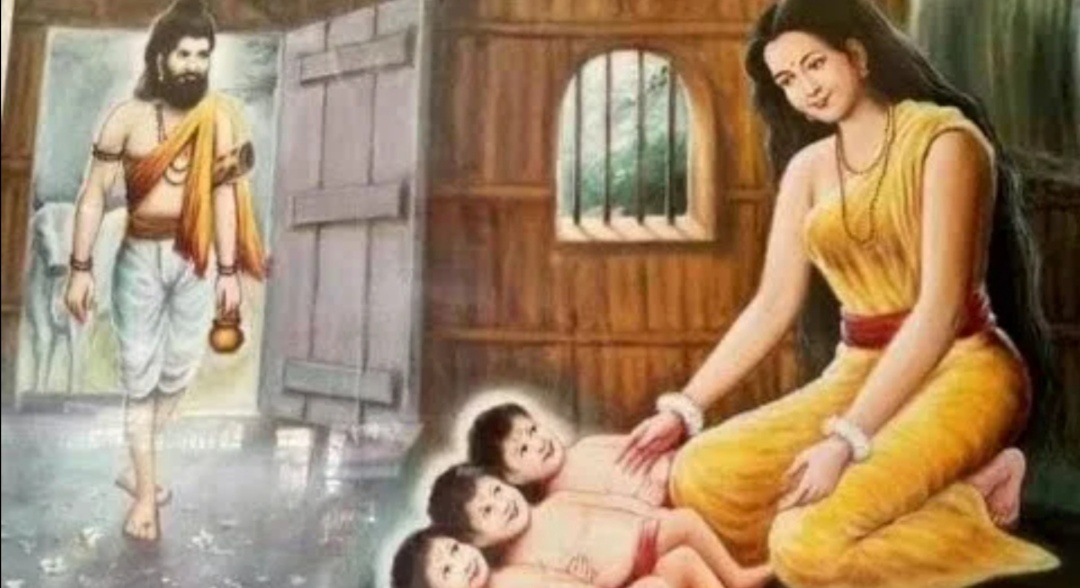 Атри Муни, Анасуйа и их три сына