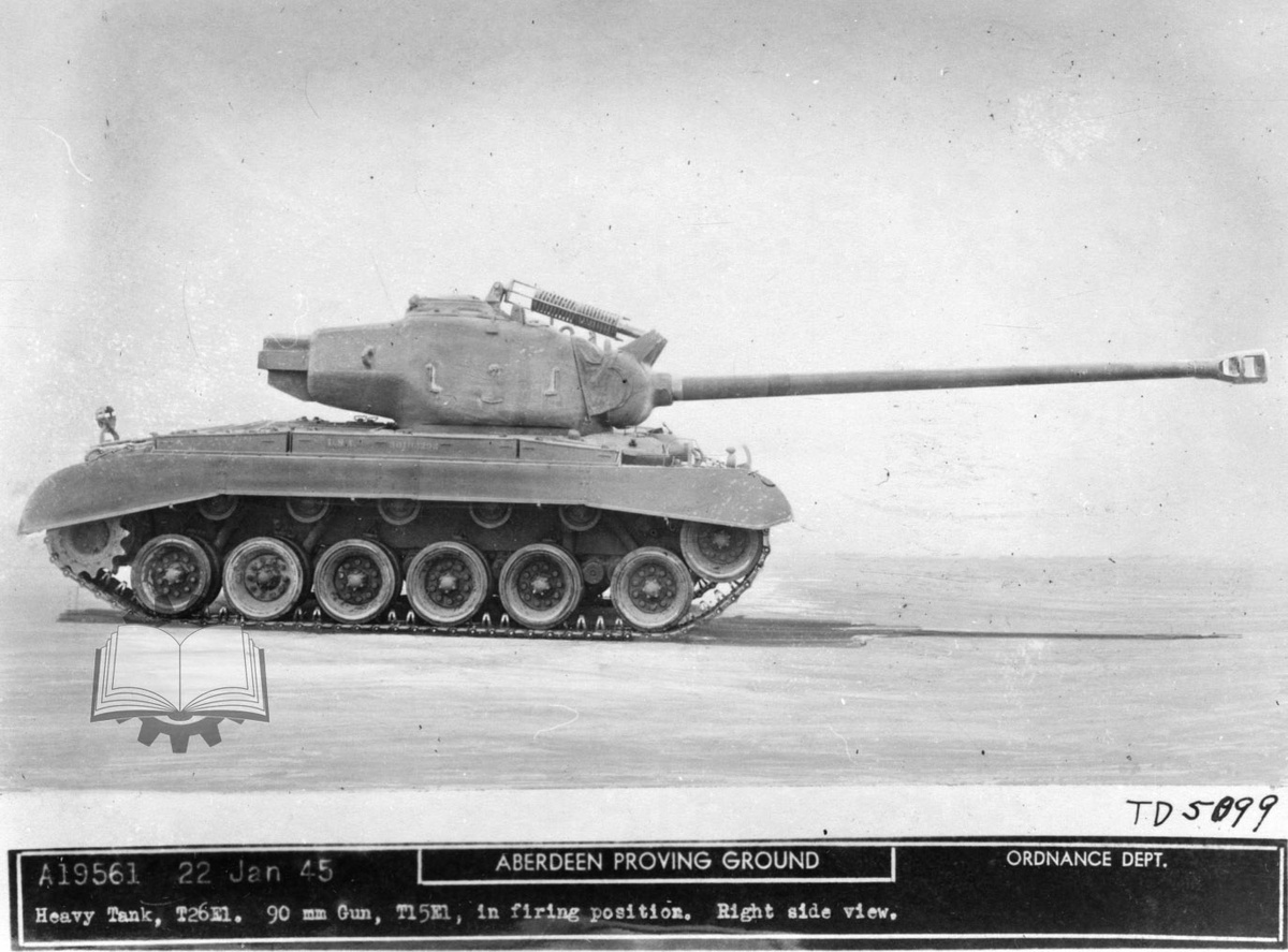 Heavy Tank T26E1 после первого этапа доработки. Он стал первым образцом T26E4.