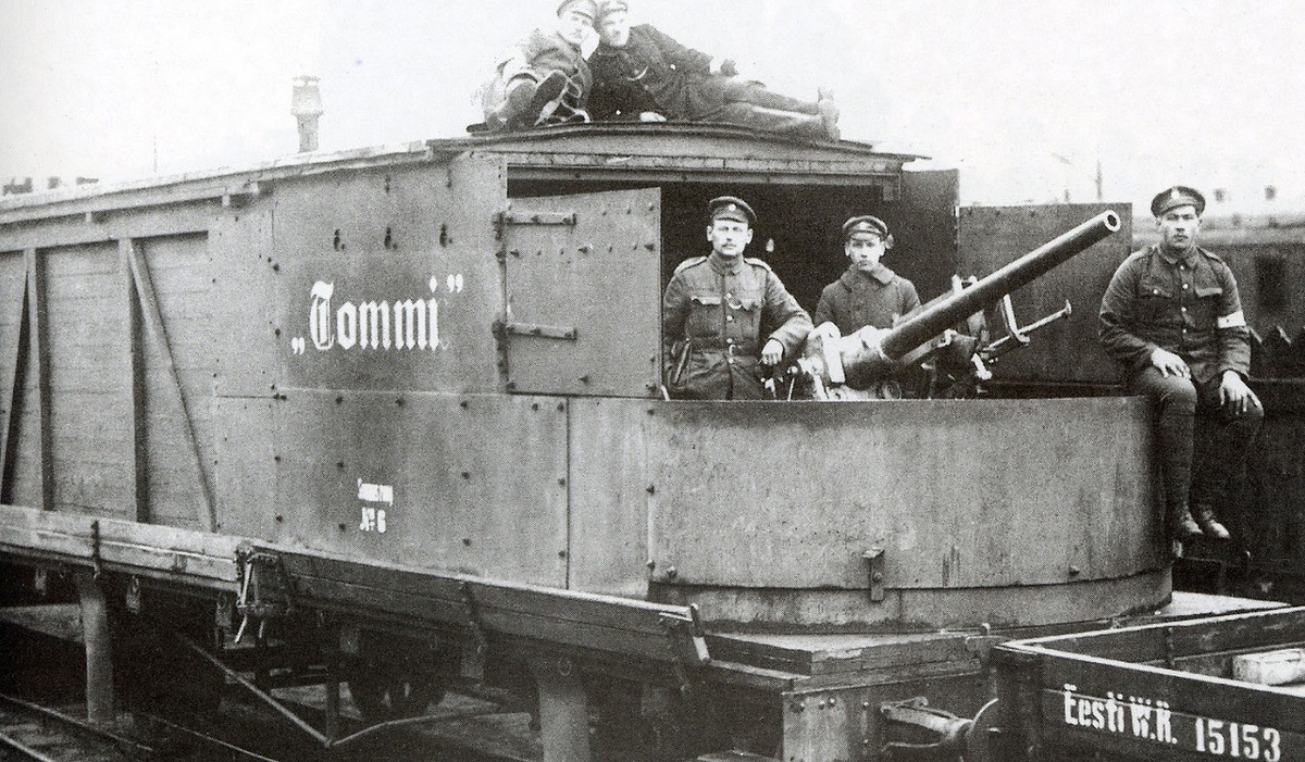 Эстонский бронепоезд.