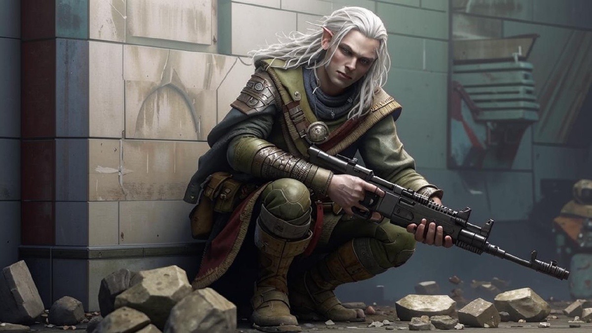 Не каждая нейросеть соглашается рисовать винтовку, поэтому с пальцами уж как получилось