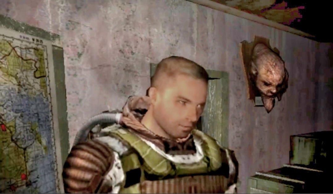 Бродяга в своем кабинете на базе Чистого неба