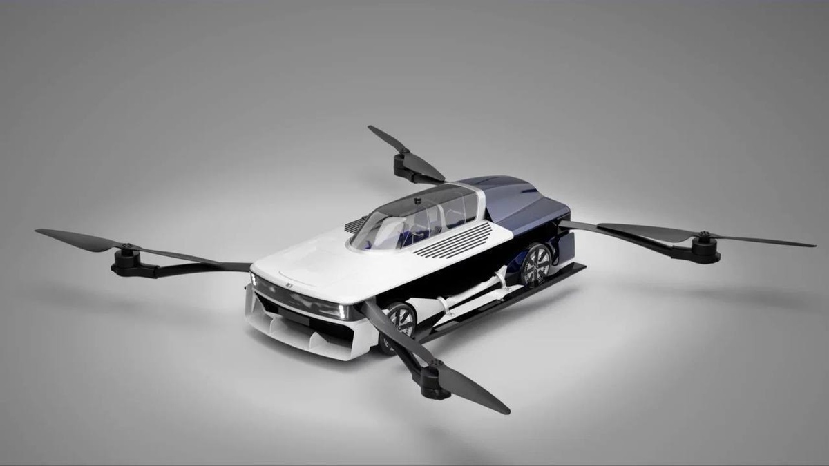 Россия представила свой первый летающий автомобиль ИФ-9  
