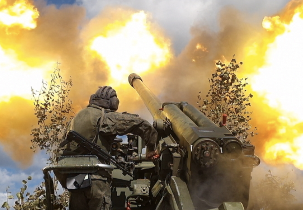     Стрельба из гаубицы «Гиацинт» / Пресс-служба Восточного военного округа