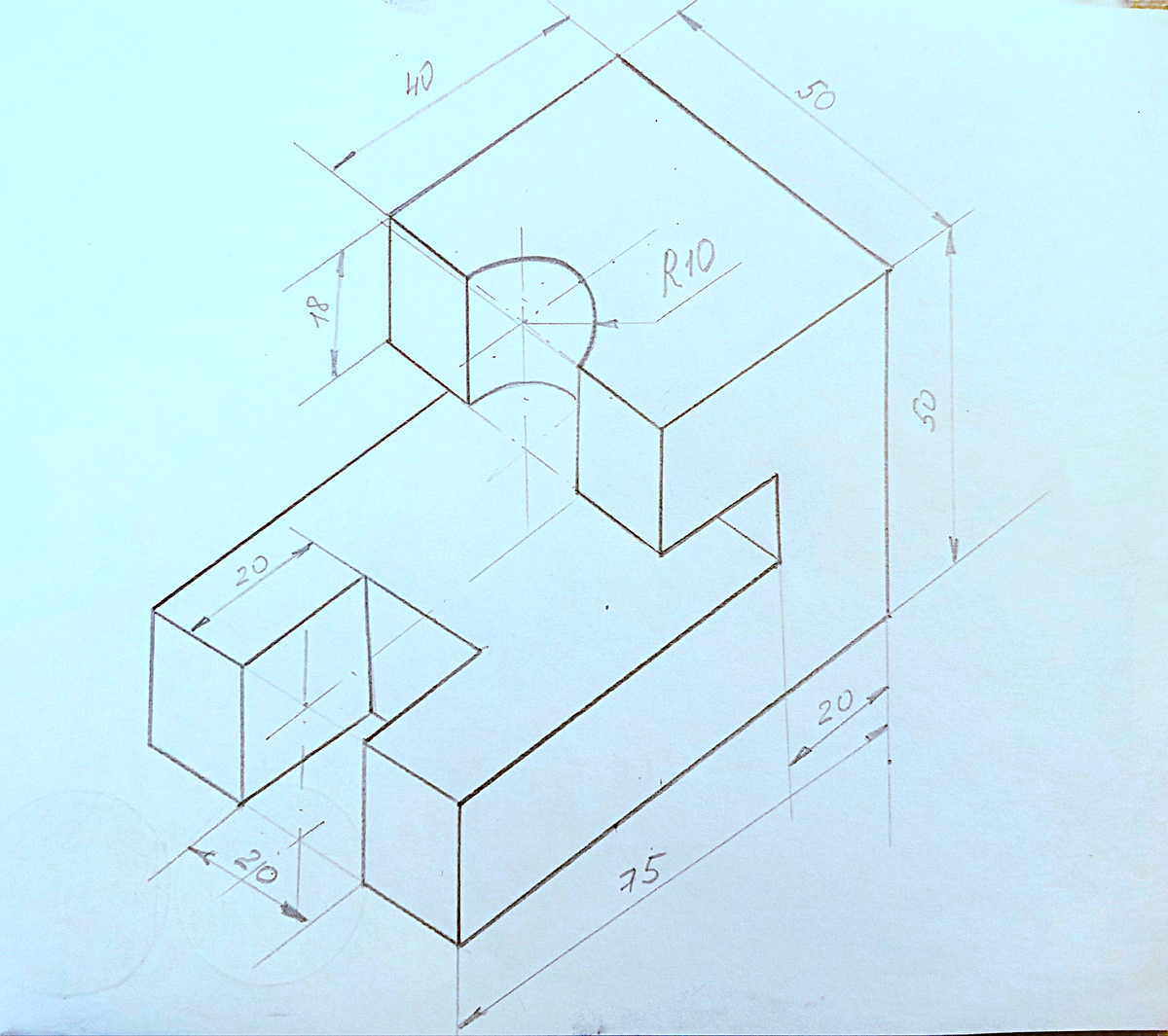 Деталь в изометрии