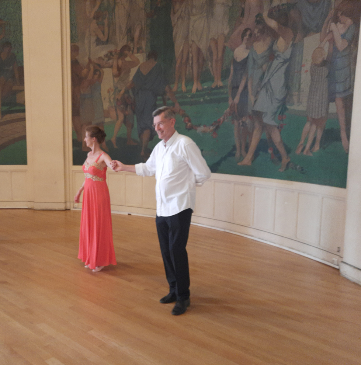 Элизабет и Георгий, после выступления