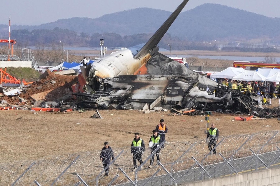 Последствия авиакатастрофы самолета Jeju Air