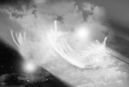 Прилетело перышко, жизнь была на донышке. Это ангел знак послал, что спасает и спасал. 