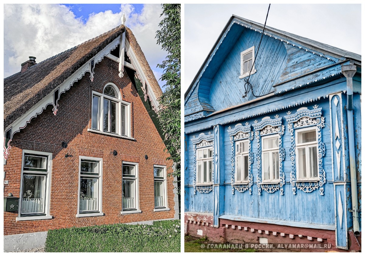 Дом в Утрехте и дом в Суздале. Фото: Голландец в России