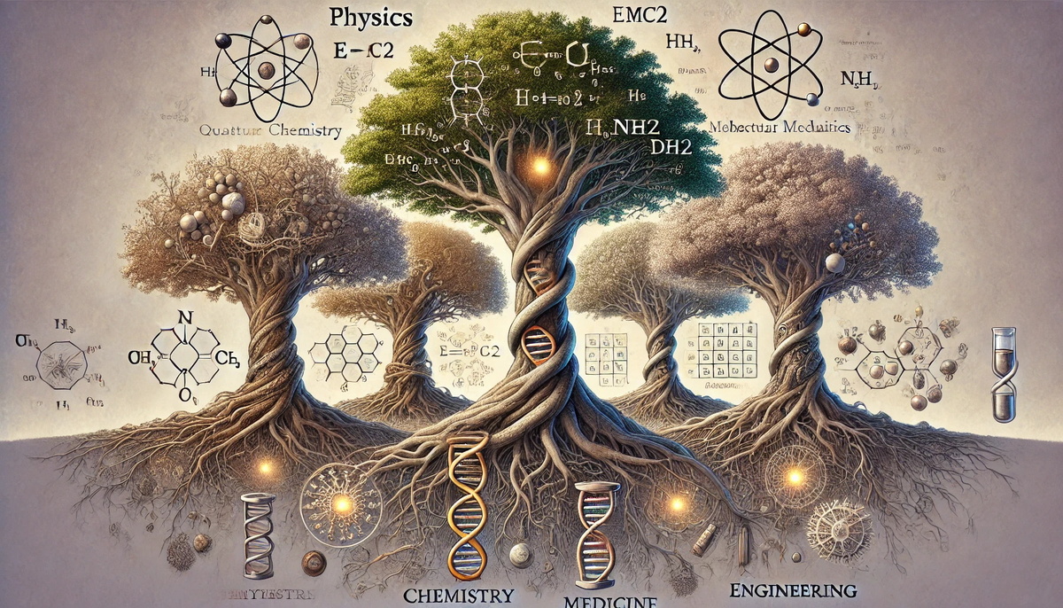 Научно-технологическое развитие похоже на лес, смежные области - переплетение крон.