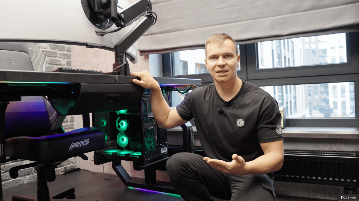 умный стол из массива карагача и подьемным механизмом на 140 кг 