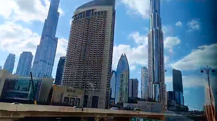 Панорама Дубая.