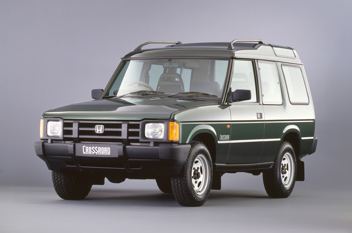    Land Rover Discovery с хондовской эмблемой? Знаем, выглядит диковато, но против фактов не попрешь!   
Honda