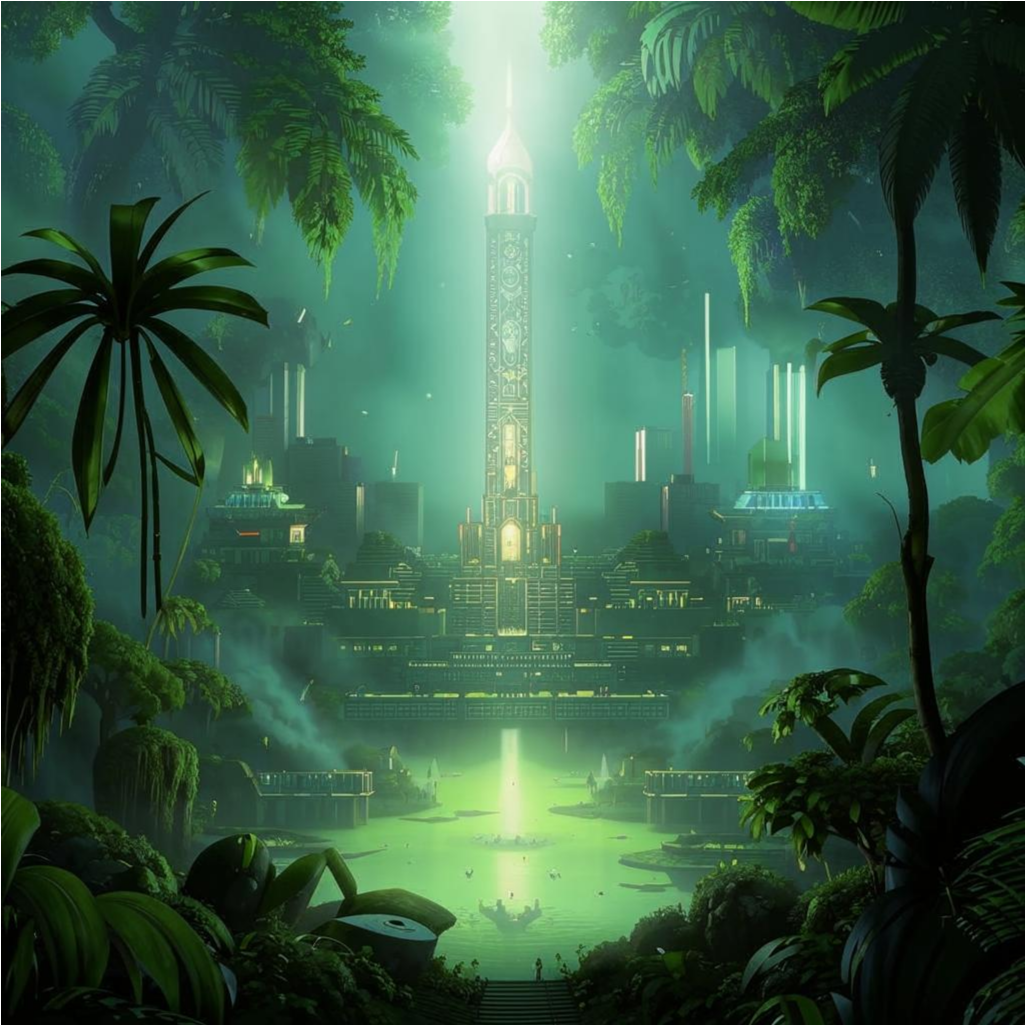 Затерянный город , скрытый в глубине джунглей Амазонки