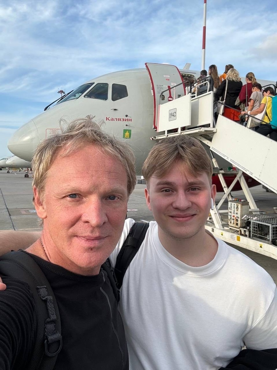    Сергей Писаренко с сыном Никитой