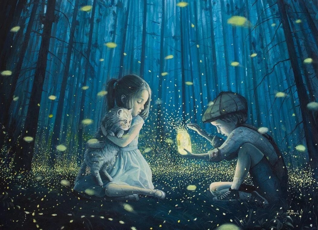 Художник Адриан Борда "Магическая лампа"