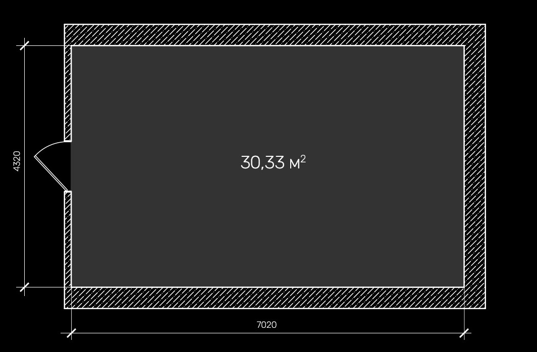 План исходного помещения