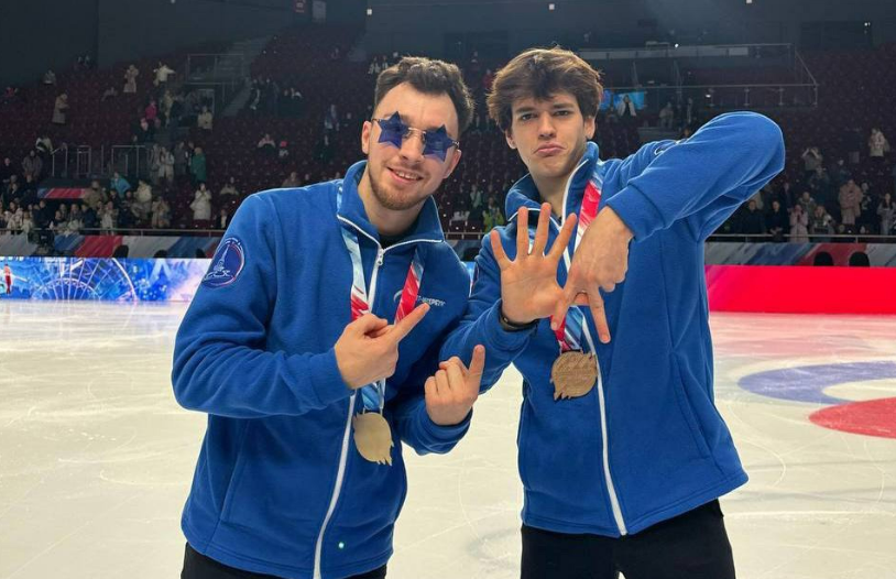 Победители командного чемпионата России по прыжкам Дмитрий Алиев и Владислав Дикиджи. Фото: соцсети