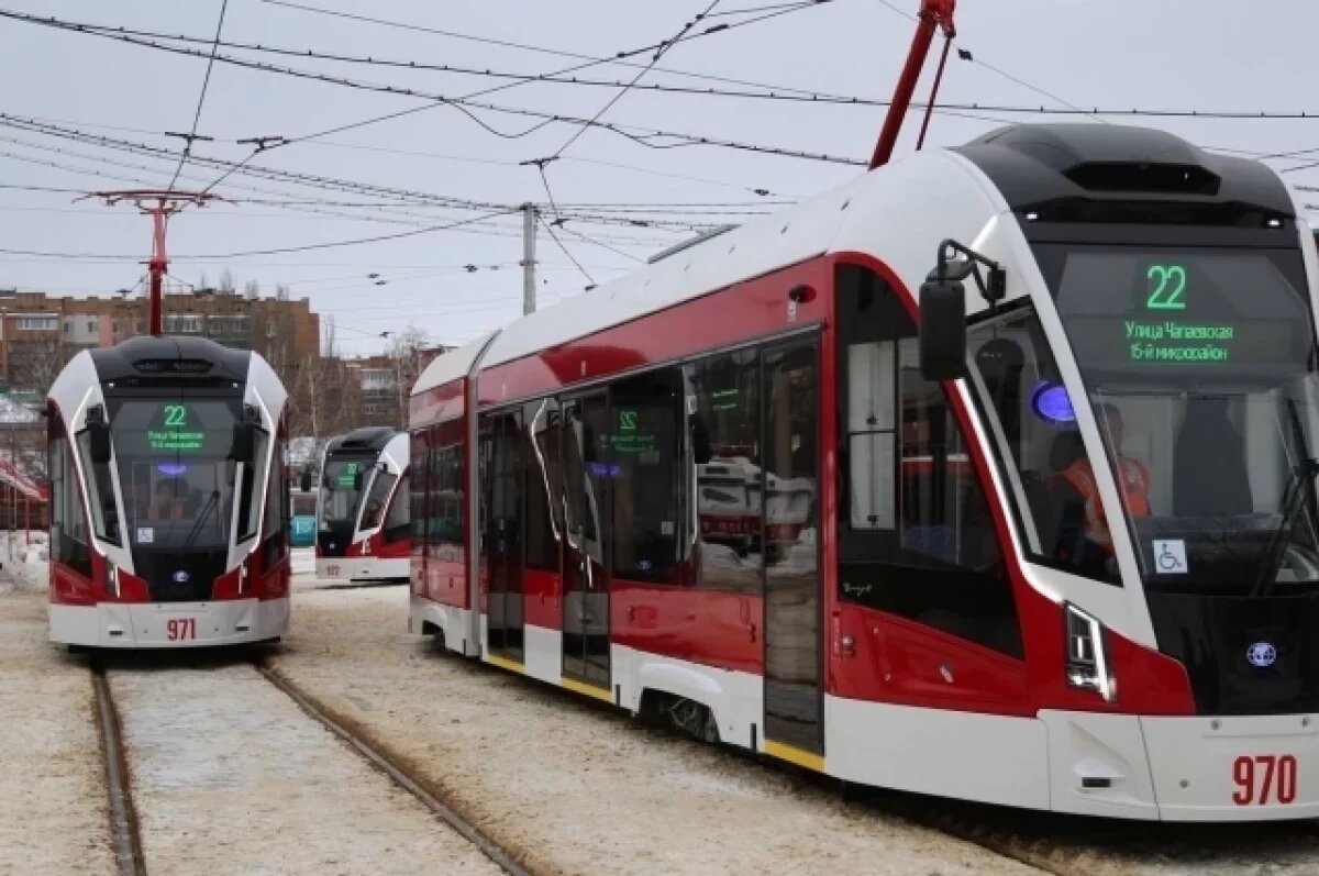    20 января в Самаре на маршрут № 22 вышли новые трамваи «Витязь М»