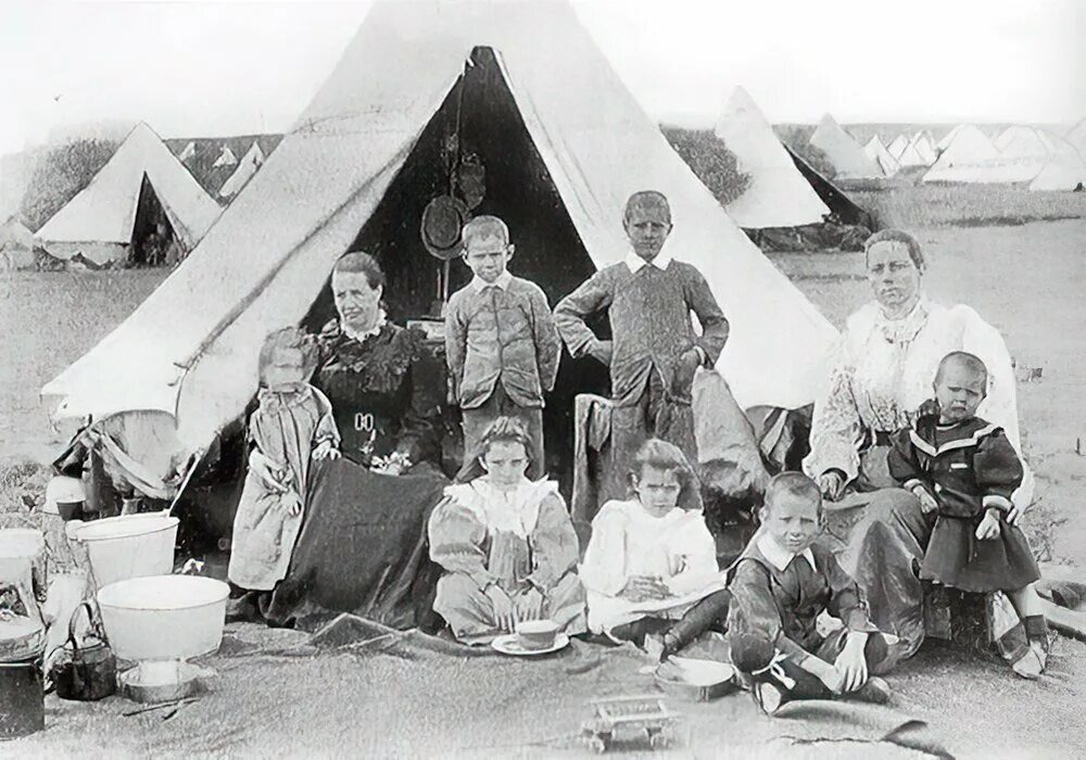 Бурская семья в лагере