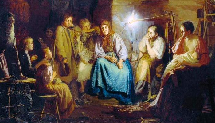 Василий Максимов, "Бабушкины сказки", 1867 г. Фото: wikipedia.org