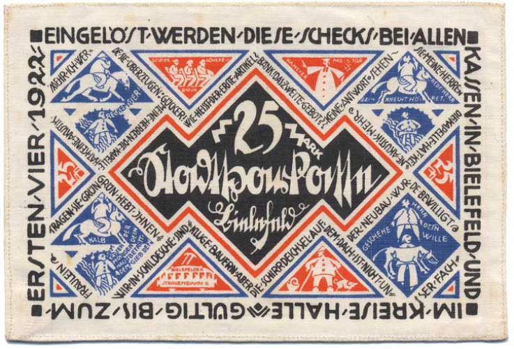 Билефельд. 25 марок, 15.7.1921 (реверс)