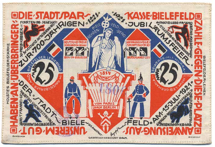 Билефельд. 25 марок, 15.7.1921 (аверс)