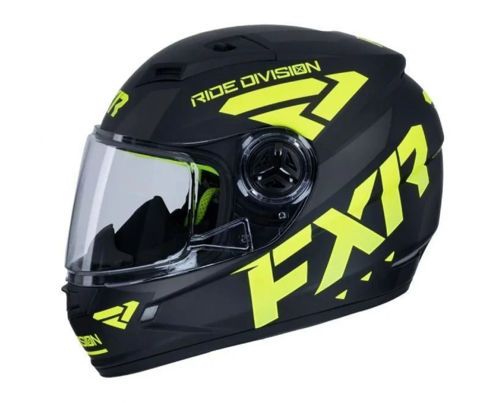 Шлем детский для снегохода FXR NITRO YOUTH CORE HELMET 22 Black/Hi-Vis