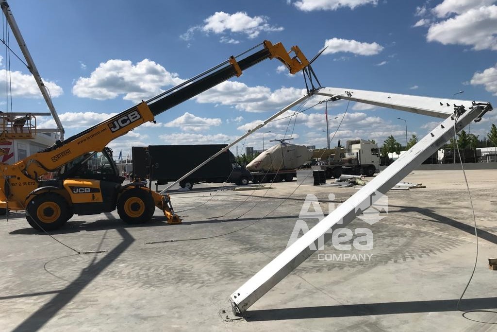 Монтаж тентового ангара Air Area