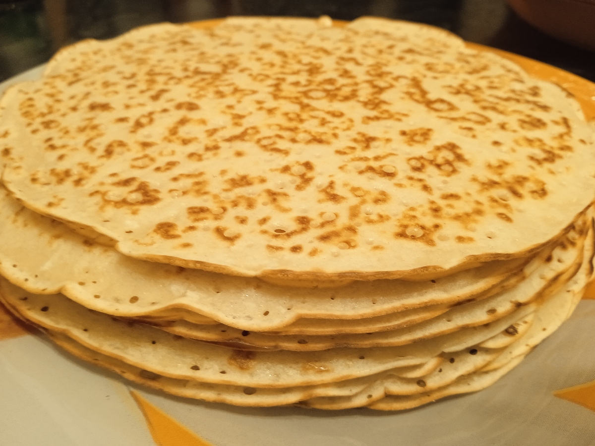 Блины на молоке