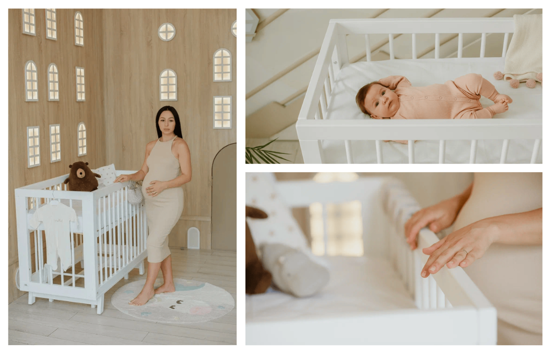 Кроватка Lilla Aria белая. Интернет-магазин "Инфания".