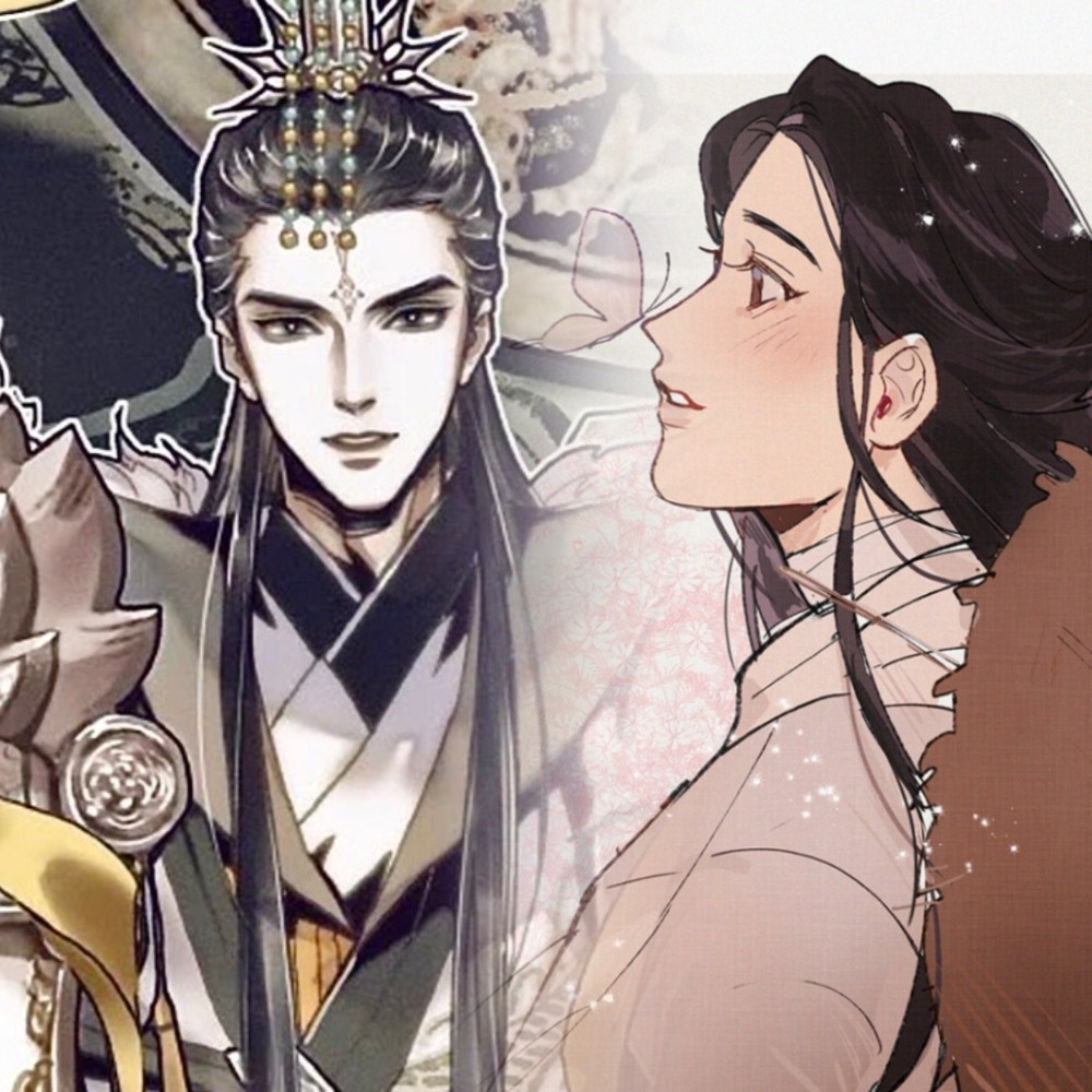 Цзюнь У собирался сделать из Се Ляня свой образ и подобие. Но что-то пошло не так. Коллаж автора