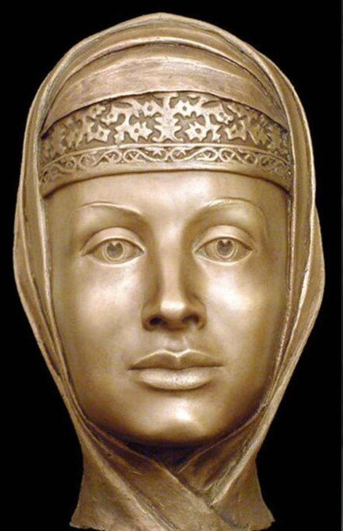 Скульптурная реконструкция по черепу С.А. Никитина. Царица Марфа Собакина (1552-1571 г.г.)