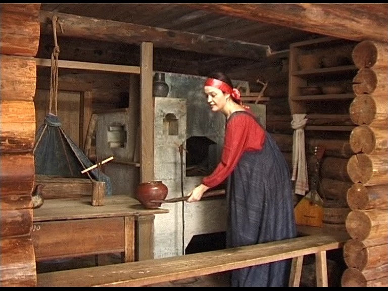    Русская курная печь в избе. Фото с сайтаcat.convdocs.org