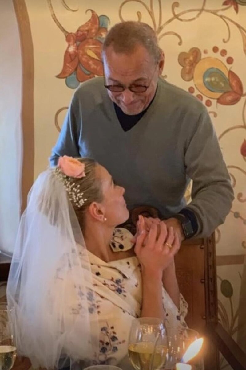    Юлия Высоцкая и Андрей Кончаловский Соцсети