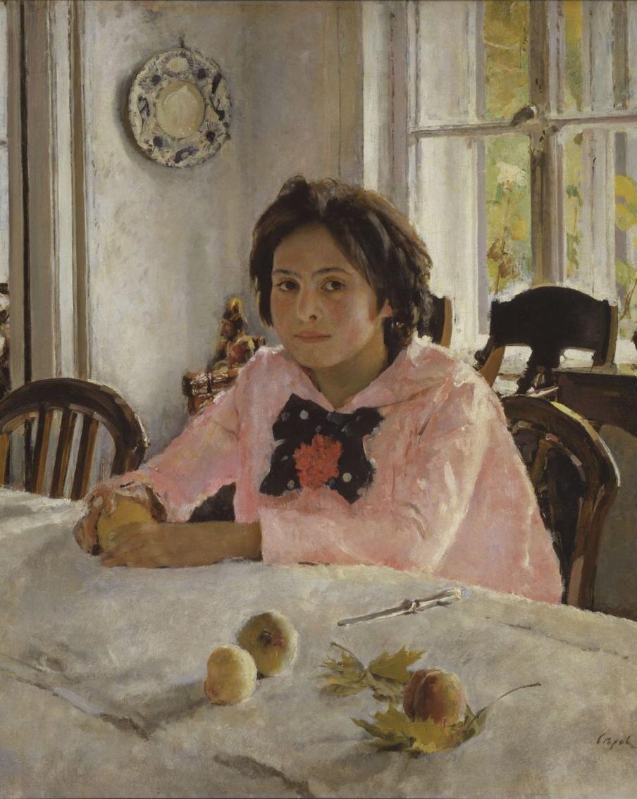 Серов Валентин Александрович. Девочка с персиками. 1887. Государственная Третьяковская галерея. ©Государственная Третьяковская галерея 